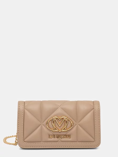 Love Moschino Geantă poștaș/poșetă plic bej