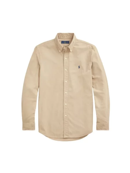 Koszula Polo Ralph Lauren z twillu beżowa