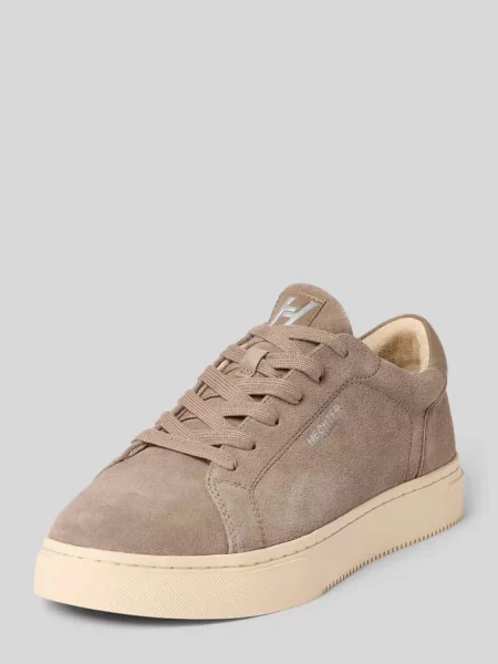 Sneakersy z prawdziwej skóry z tłoczonym logo Model Julien' Hechter Paris