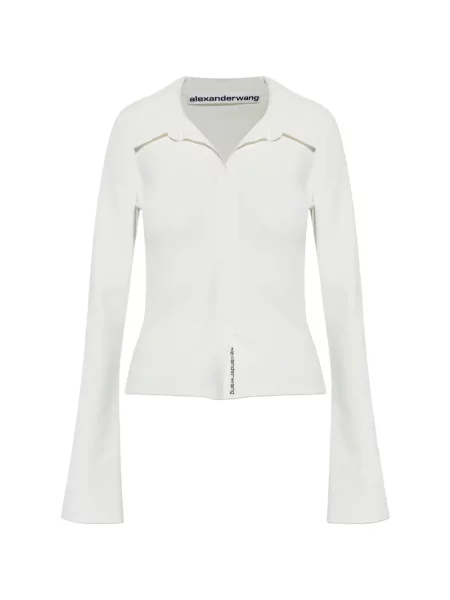 Gulerat bluză Alexander Wang alb