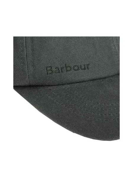 Woskowana czapka z daszkiem Barbour zielona
