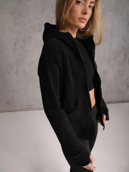 Polar Bluza z Kapturem w Stylu Sportowym Aproxia czarny