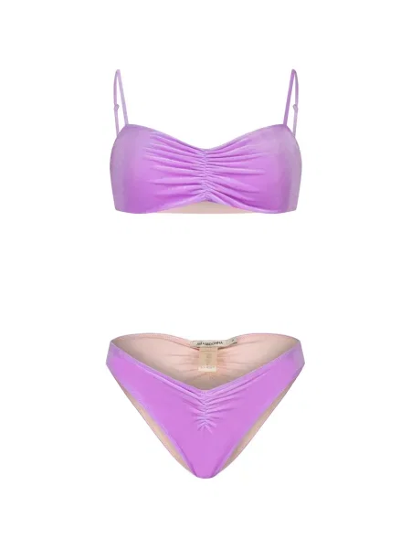 Maudymosi kostiumėlis Paramidonna velvetinis violetinė