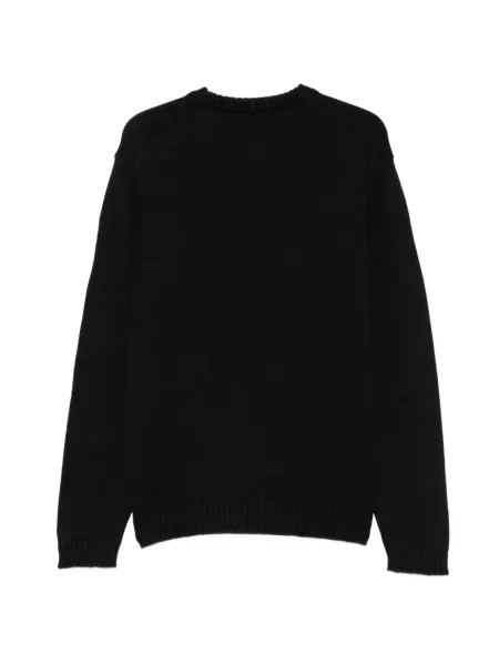 Pulover Zanone cu decolteu rotund negru