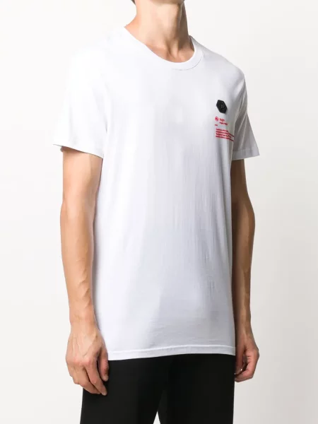 Tricou Philipp Plein cu imagine alb