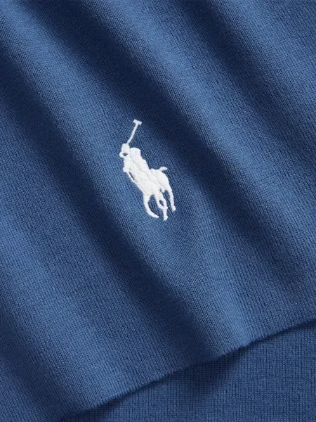 Șapcă Polo Ralph Lauren cu broderie din țesătură twill în carouri albastru
