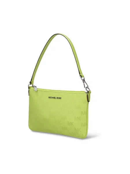Portfel Michael Kors z logo zielony