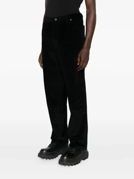 Pantaloni Moncler de catifea cord negru