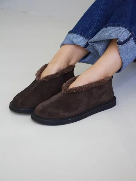 Замшевые ботинки 105.store коричневые