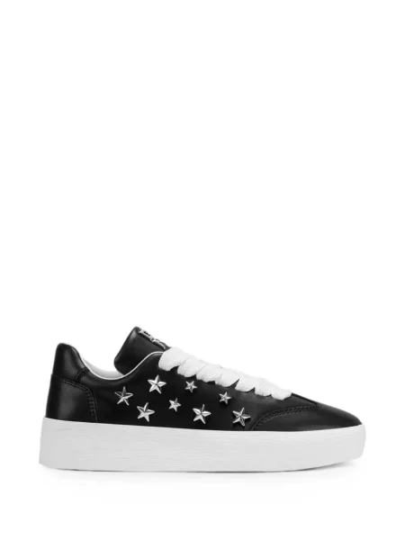 Sneakerși Dkny cu șireturi din dantelă negru