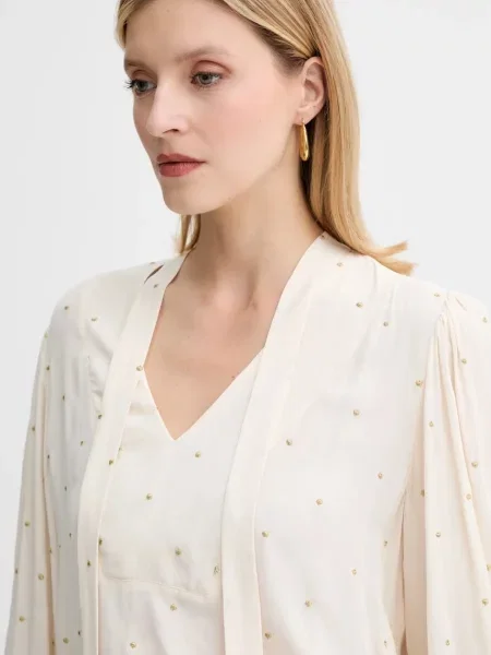 Блузка Twinset візерунок бежевий