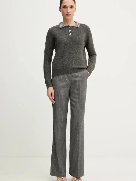 Светр з домішкою вовни Morgan MSOSI сірий