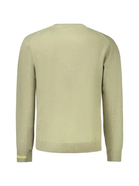 Pulover Pepe Jeans cu decolteu rotund verde