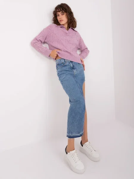 Pulover Fashionhunters violet