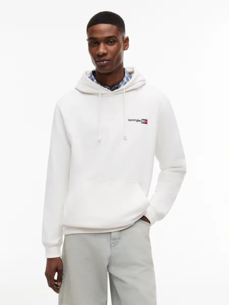 Palton Tommy Jeans alb