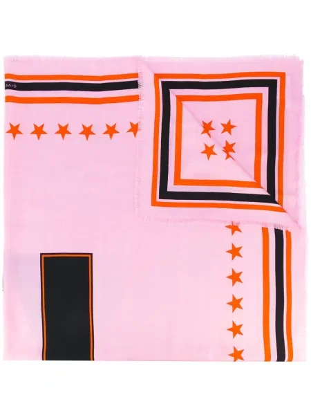 Fular Givenchy cu imagine roz