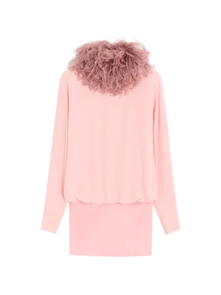 Rochie mini Valentino Garavani cu pene roz
