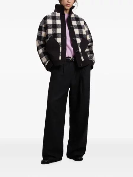 Cardigan Woolrich în carouri negru