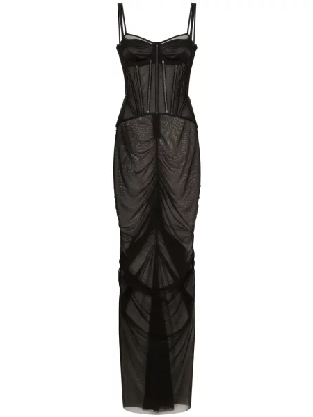 Rochie Dolce & Gabbana transparente de costum negru