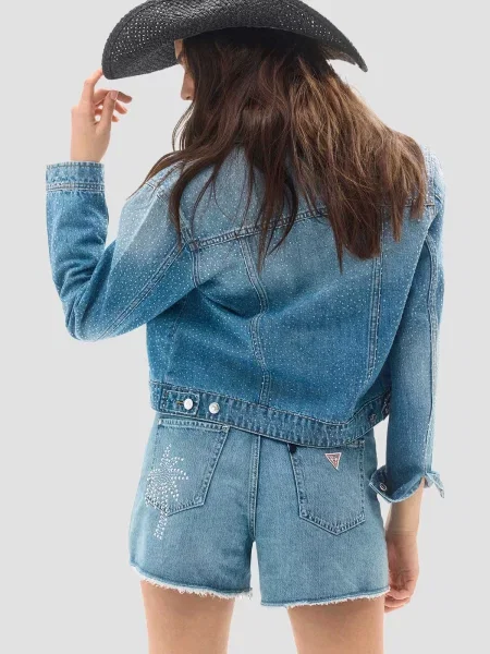 Джинсовые шорты Guess голубые