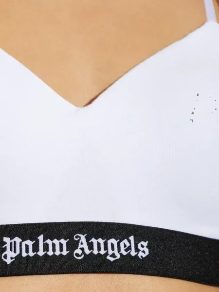 Sutien Palm Angels cu autograf alb