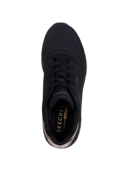 Éksarkú rövid sneaker Skechers fekete