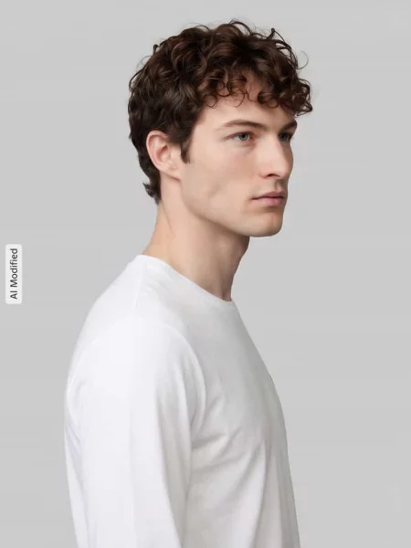 Bluzka z długim rękawem o kroju regular fit z czystej bawełny model PIMA' Polo Ralph Lauren biała