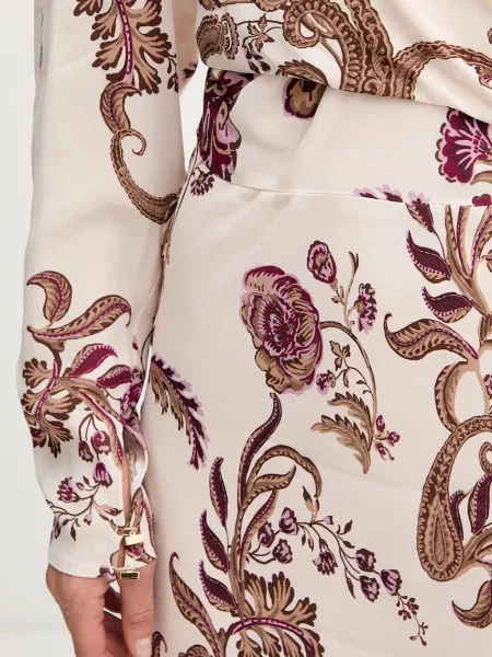 Макси платье Marciano Guess клеш бежевое