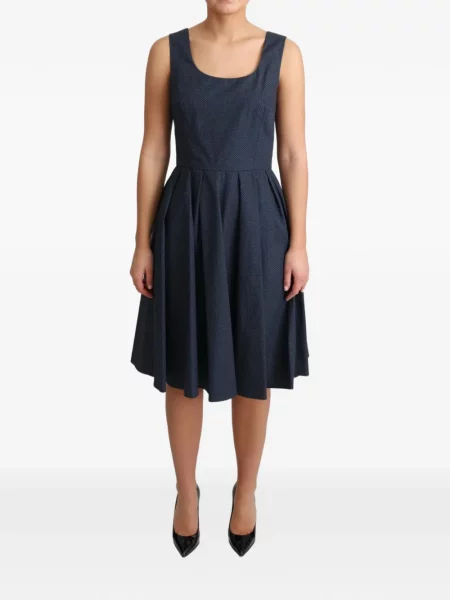 Rochie midi Dolce & Gabbana cu buline albastru