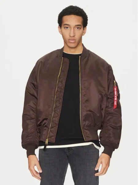 Яке тип бомбър Alpha Industries кафяво