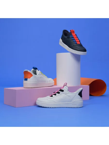 Sneakerși copii Geox alb