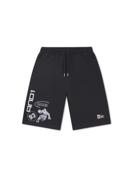 Pantaloni On Court Applique negru / murdar alb
