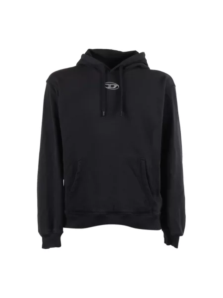 Bluza z kapturem Diesel z kapturem czarna