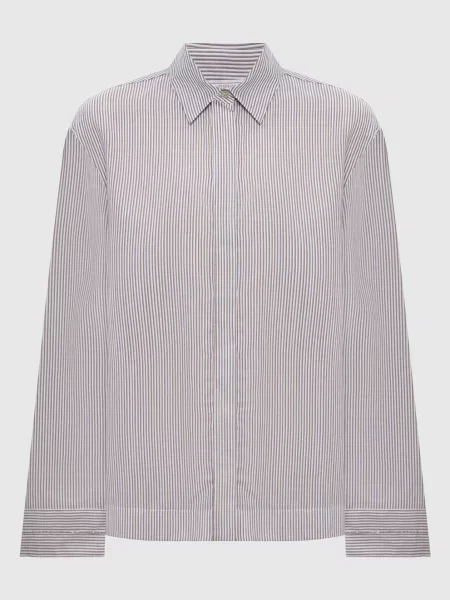 Блуза в смужку з ланцюжком моніль Peserico зелена