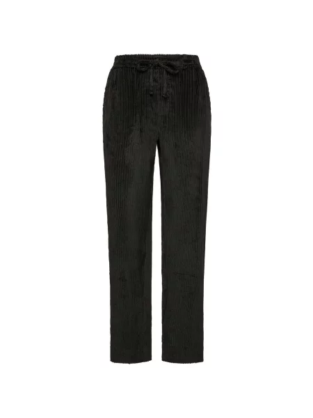 Pantaloni Deha de catifea cord negru