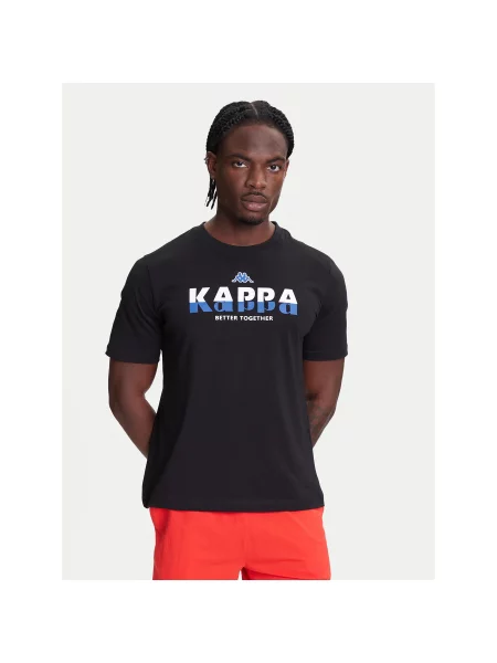 Kappa Majica Regular Fit črna
