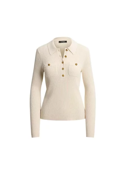Lauren Ralph Lauren sweter z wiskozą beżowy