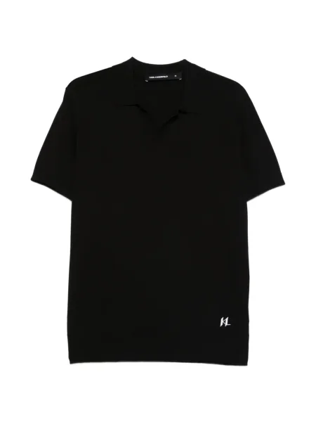 Tricou Karl Lagerfeld cu autograf negru