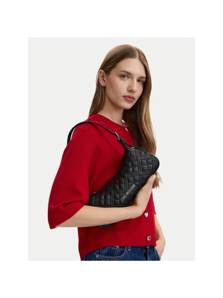 Torebka Love Moschino skórzana czarna