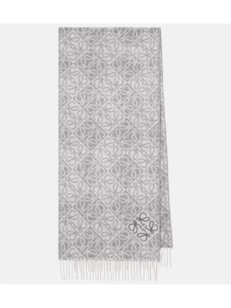 Fular Loewe de lână gri