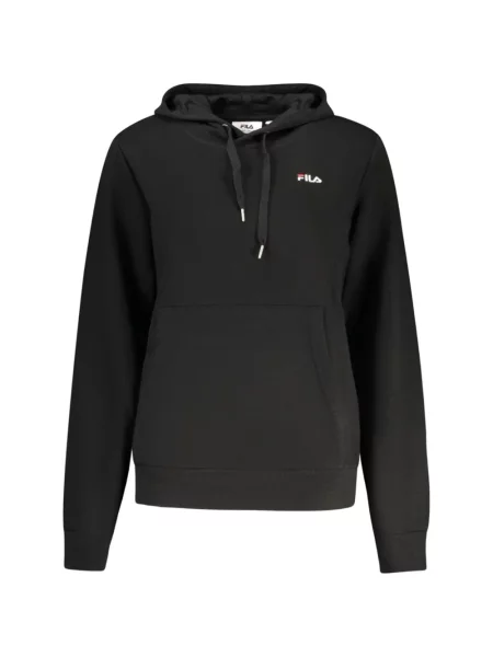 Hanorac cu glugă Fila cu broderie negru