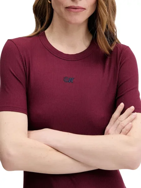 Calvin Klein Jeans Sukienka Z Dżerseju rot