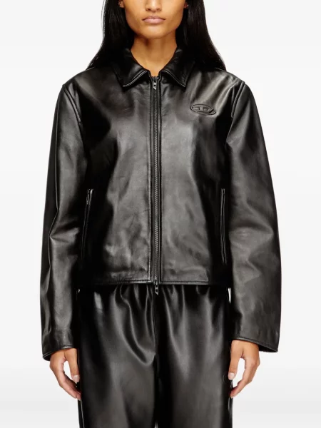 Geanta de piele Diesel negru