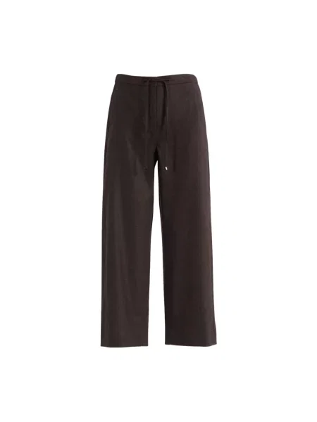 Joggery Max Mara wełniane brązowe