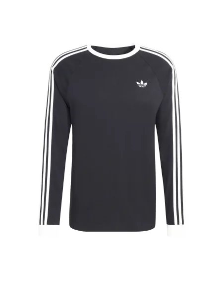 ADIDAS ORIGINALS Tricou LONGSLEEVE negru alb