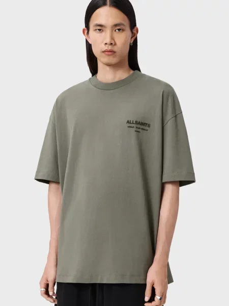 Футболка Allsaints оливкова