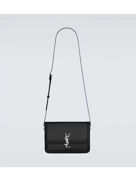 Torba na ramię Saint Laurent skórzana czarna