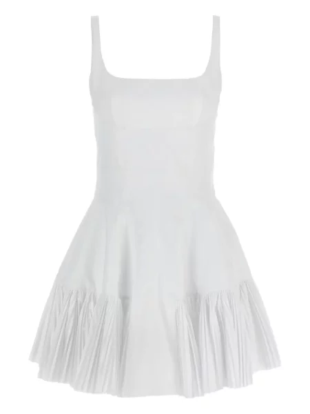 Rochie mini Giovanni Bedin plisată de costum alb