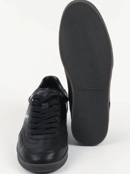 Кожаные кроссовки Karl Lagerfeld черные