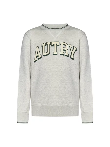 Bluza Autry w paski z nadrukiem szara